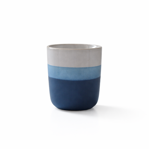 Ceramic Marble Blue Cup